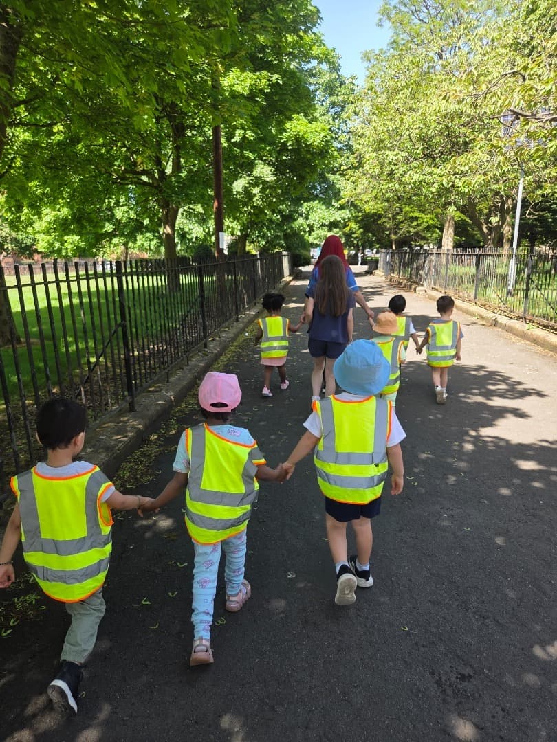 Outdoor play garden at Puddleduck Nursery